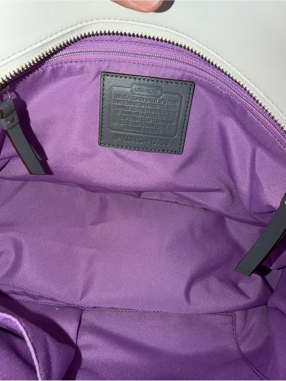Coach Pleated East/West Gallery Tote Bag